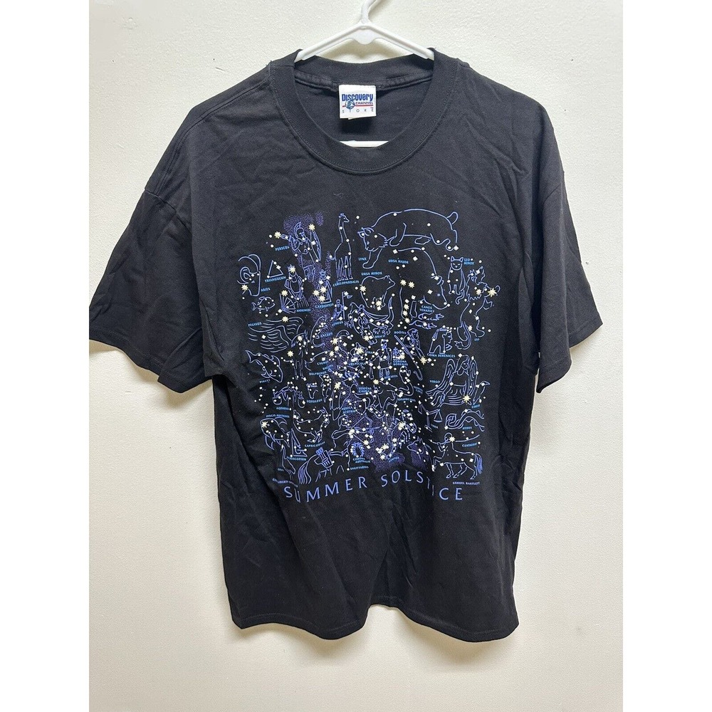 Vintage Astrology Discovery Channel Summer Winter Solstice | Size L |Made In USA